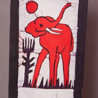 Original African Batik - Safari at Sunset - Thumbnail 3