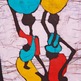 Original African Batik - Women at the Well-1