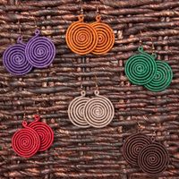 Thai Circle Earrings - Thumbnail 1