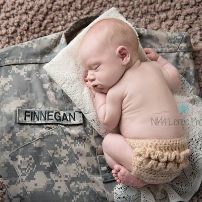 Newborn ruffle diaper cover 