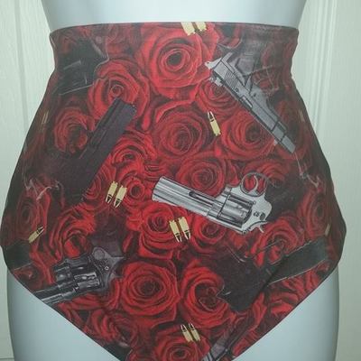 "more guns than roses" high waist bottoms