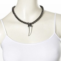 Horn Chain Necklace - Thumbnail 1