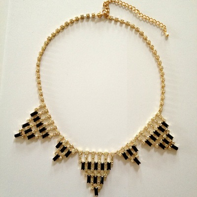 Candice-  crystal statement necklace - Thumbnail 4