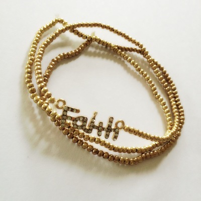 Felicia- beaded faith stack