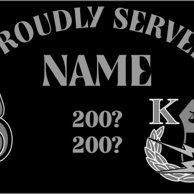 Explosives detection k-9 paw/insignia kennel tag