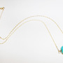 Turquoise Necklace - 14k Gold Filled - Thumbnail 1