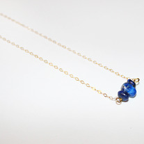 Blue Lapis Stone Necklace  - 14k Gold Filled