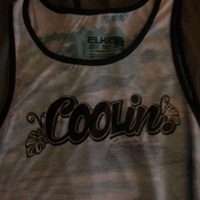 Coolin. Blue Waves Printed Tank - Thumbnail 1