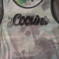 Coolin. Green Trees Printed Tank - Thumbnail 4