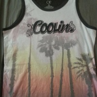 Coolin. Palm Trees Printed Tank - Thumbnail 1