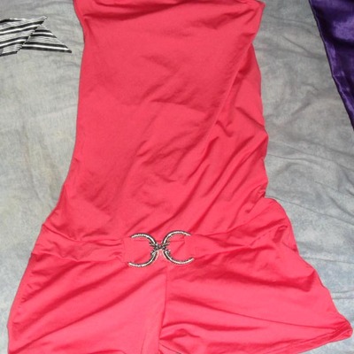Sexy orange halter romper sz. m - Thumbnail 5