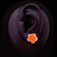 Two Tone Flower Studs - Thumbnail 3