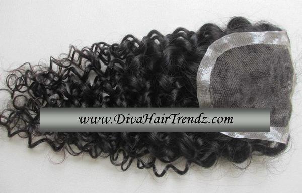 18" Closure - Brazilian Spiral Curl