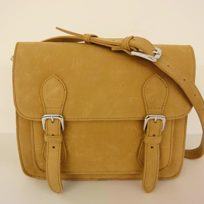 Desert med leather satchel - full grain