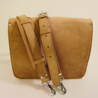 Desert Med Leather Satchel - Full Grain - Thumbnail 3