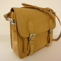 Desert Med Leather Satchel - Full Grain - Thumbnail 1