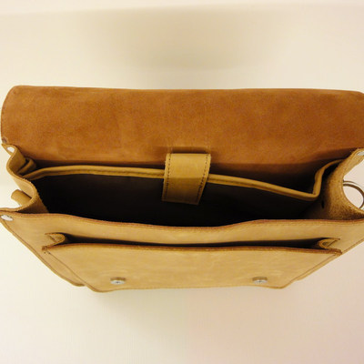 Desert med leather satchel - full grain