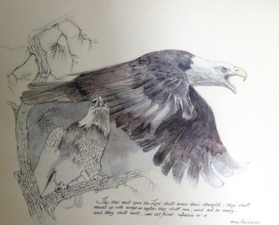 "eagle" print 11x14