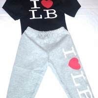 I LOVE LB INFANT SET - Thumbnail 1