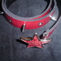 Red Star Spike Belt (Choker, Bracelet) -1