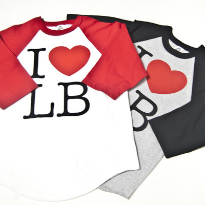 I love lb unisex raglan