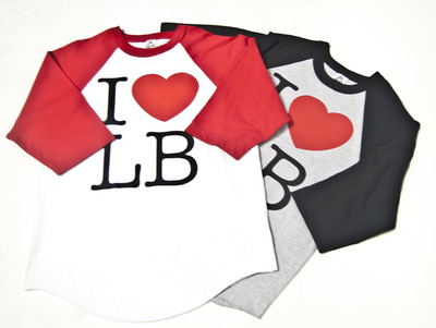 I love lb unisex raglan