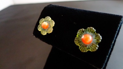 Beaded Flower Studs
