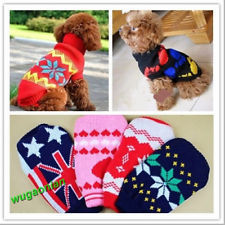 Cute puppy pet cat dog sweater knitwear coat apparel clothes 6 sizes