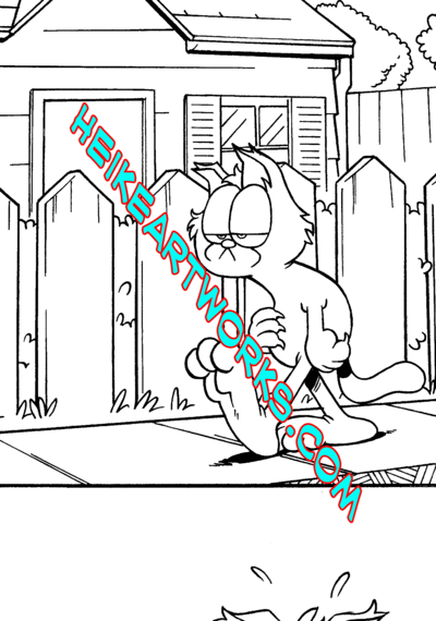 Garfield #8 "Santa Mouse" story page 3 inks from Boom Studios