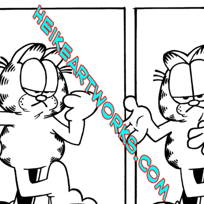 Garfield #8 "santa mouse" story page 4 inks from boom studios.