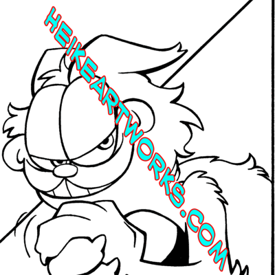 Garfield #8 "santa mouse" story page 6 inks from boom studios