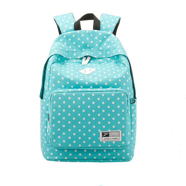 Sweet  Polka Dot Fresh Canvas Backpack 