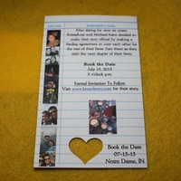 Save the Date Cards - Library Theme - Two Sided with Sleeves (50 Cards with sleeves) - Thumbnail 1