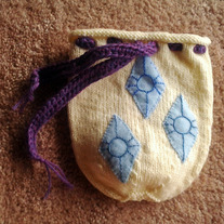 Knit Dice Bag: MLP Rarity