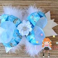 Olaf Feather Hair Bow/Boutique Bow/Hair Clip/Girls Bows - Thumbnail 1