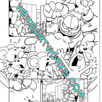Garfield #8 "Santa Mouse" story page 10 inks from Boom Studio - Thumbnail 3