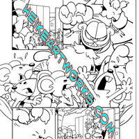 Garfield #8 "Santa Mouse" story page 10 inks from Boom Studio - Thumbnail 4