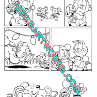 Garfield #8 "Santa Mouse" story page 11 inks from Boom Studios - Thumbnail 1