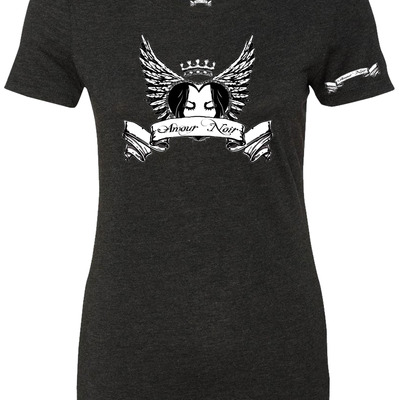 Amour noir women's triblend t-shirt 