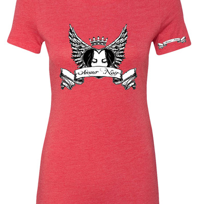 Amour noir women's triblend t-shirt 