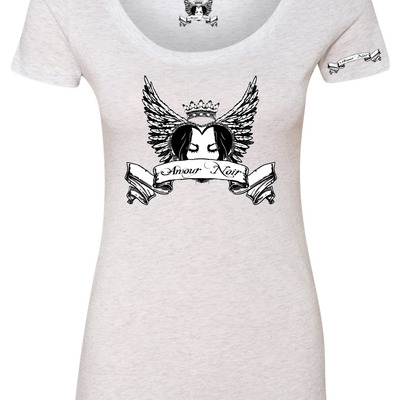 Amour noir women's triblend scoop t-shirt 