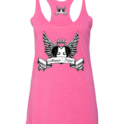 Amour noir women's triblend racerback tank
