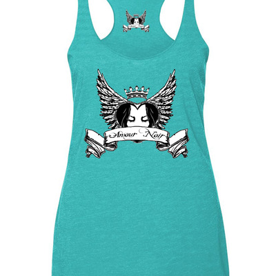  amour noir women's triblend racerback tank