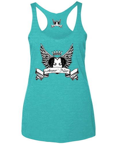  Amour Noir Women's Triblend Racerback Tank