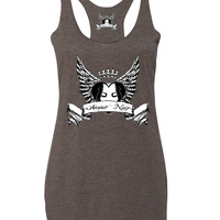  Amour Noir Women's Triblend Racerback Tank - Thumbnail 3