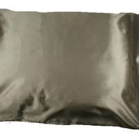 1pc New Queen/Standard Size Silky Satin Pillow Case Multiple Colors - Thumbnail 2