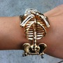 Skull Body Cuff Gold -2