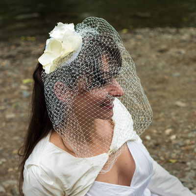 Garden bridal hat 