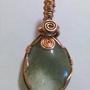 Reversible lodolite wire wrapped pendant-1