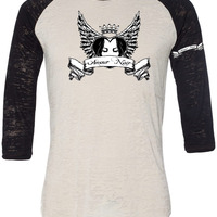 Amour Noir Men's Burnout Big League Baseball T-Shirt - Thumbnail 1